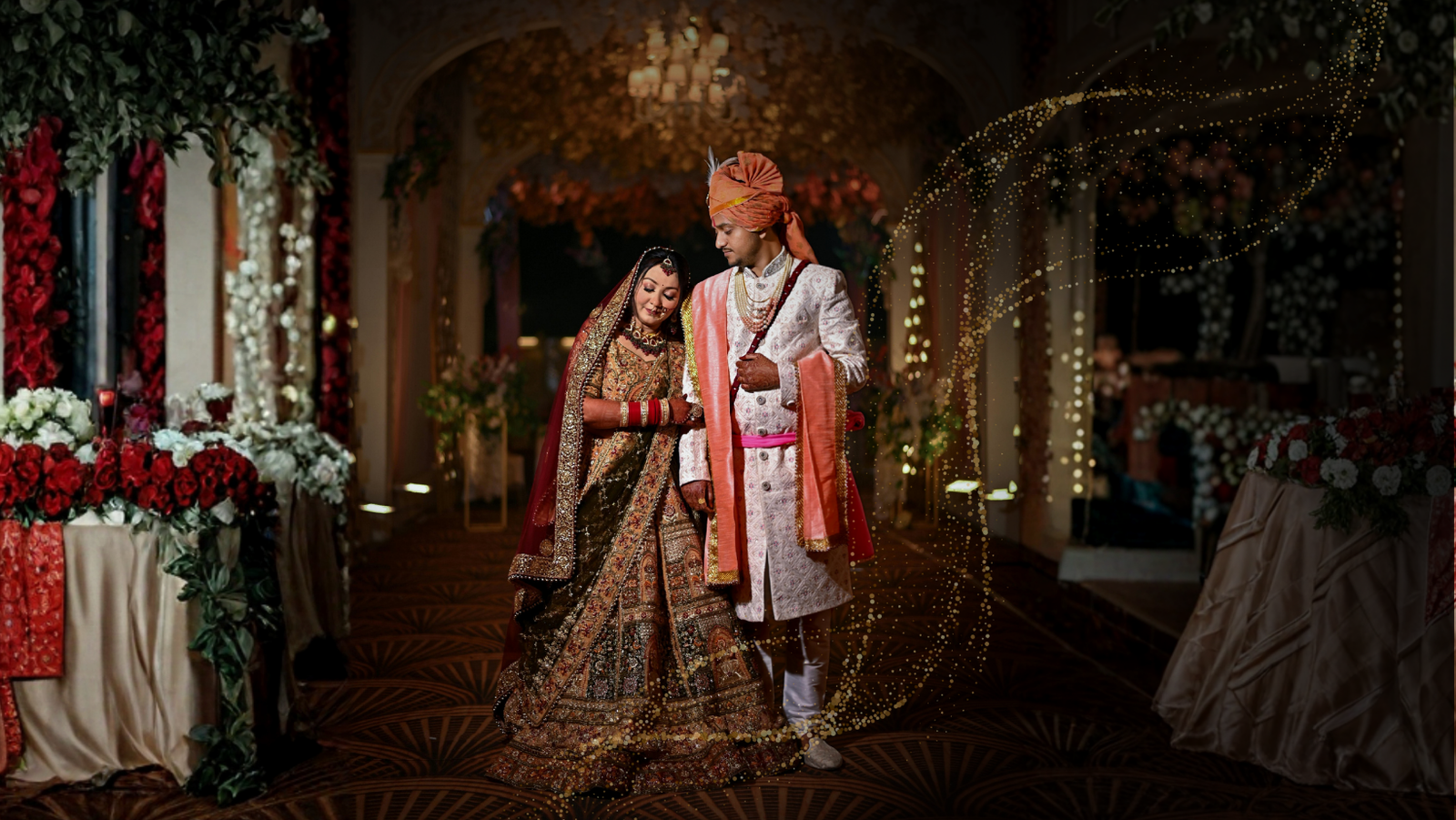 green aura banquet Wedding